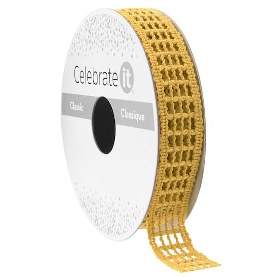 5/8" x 5yd. Crochet Net Ribbon by Celebrate It® Classic